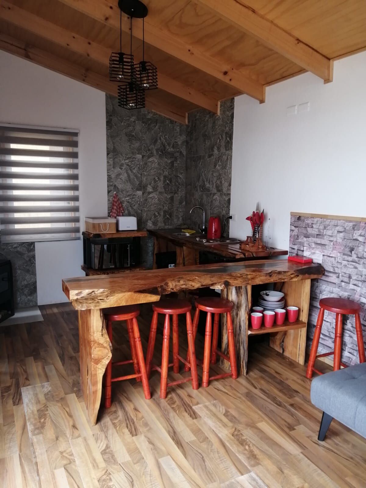 Cocina y barra Cabaña 1